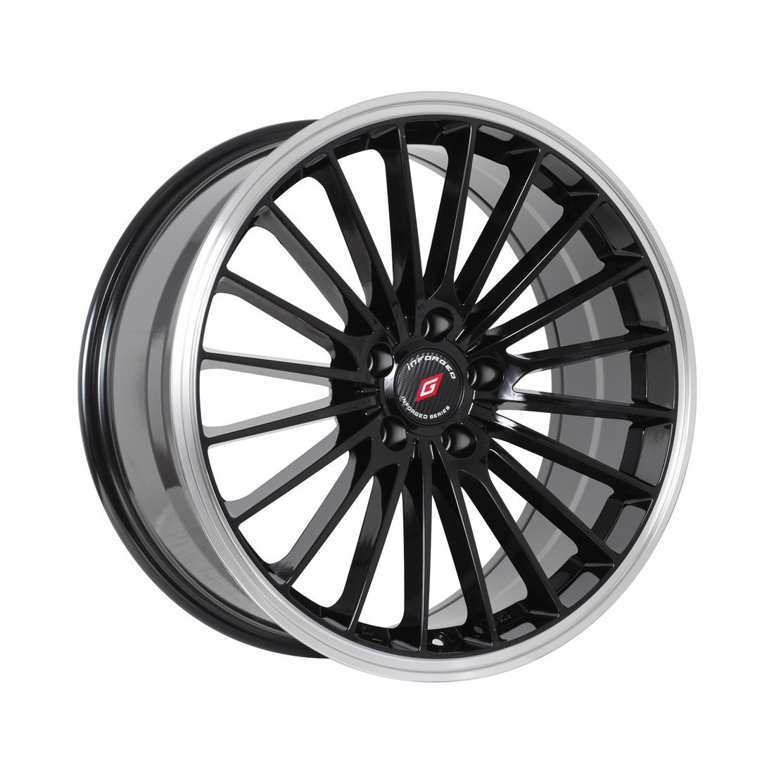 8.5x20 5x108 63.3 ET45 black machined lip Вид 0