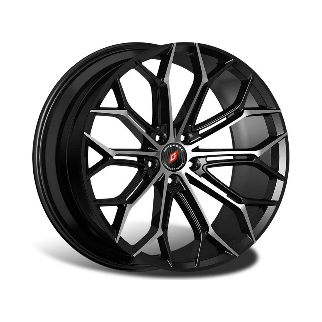 8x18 5x114.3 67.1 ET45 black machined Вид 0