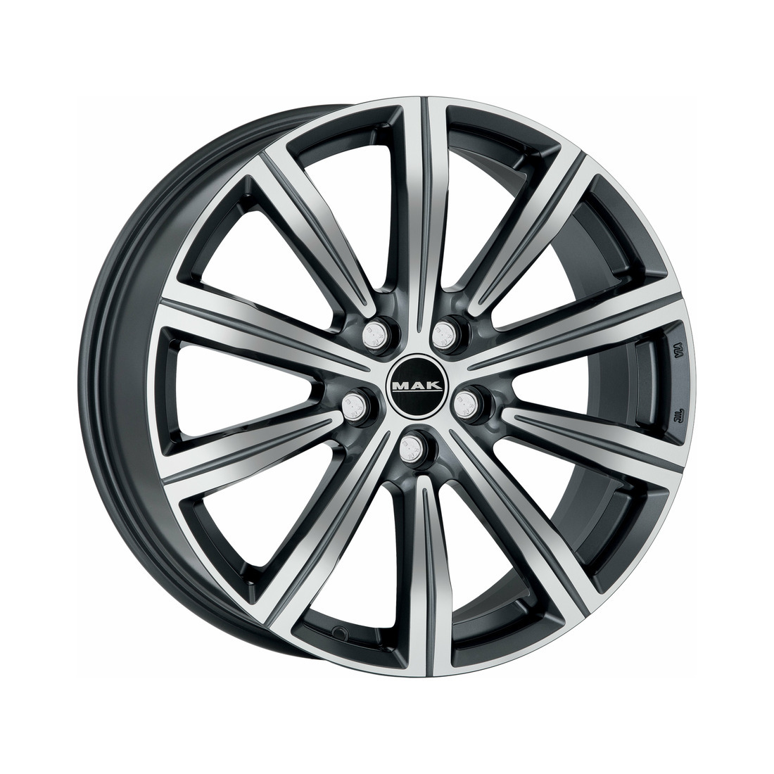 8x19 5x120 72.6 ET38 gunmetal mirror face Вид 0