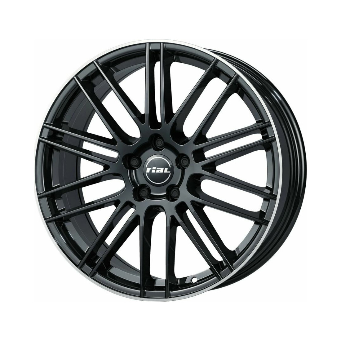 9.5x21 5x108 63.4 ET35 diamond black lip polished Вид 0