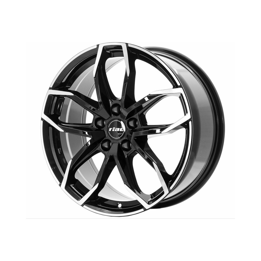 6.5x16 4x100 54.1 ET46 diamant black front polished Вид 0
