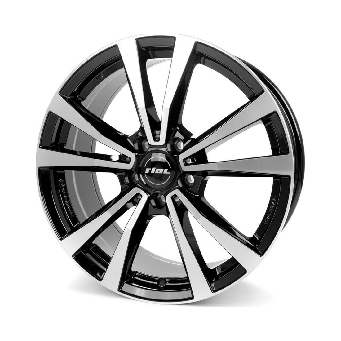9x20 5x112 66.5 ET42 diamant black front polished Вид 0