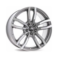 9.5x21 5x112 66.5 ET53 metal grey front polished