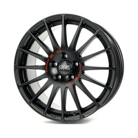 8x17 5x112 75 ET35 matt black red lettering